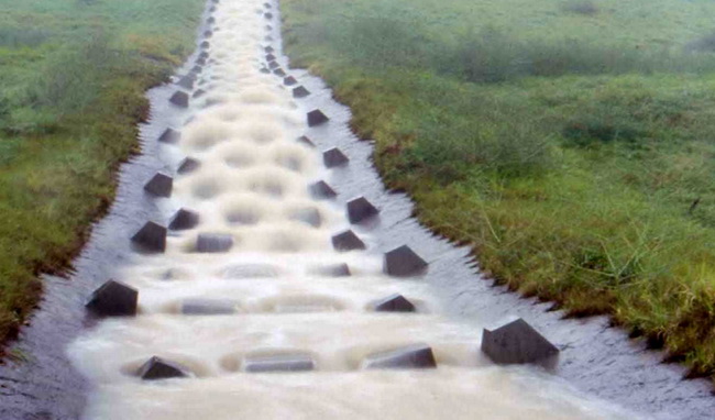 spillway geoweb dams