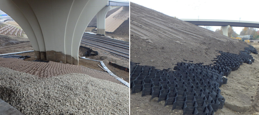 dresbach bridge geocell installation