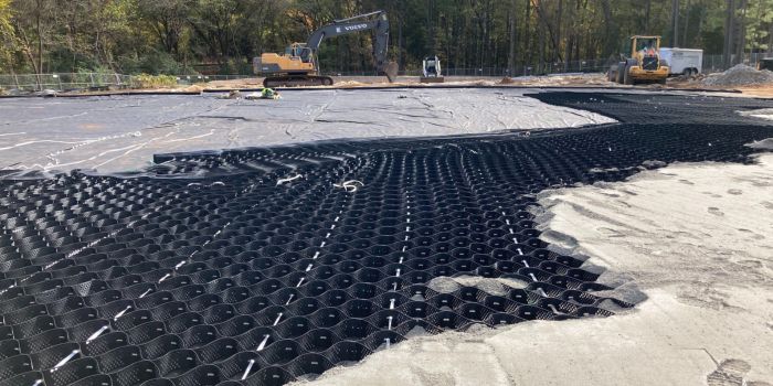 partially infilled geocells